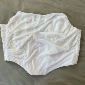 white corset top